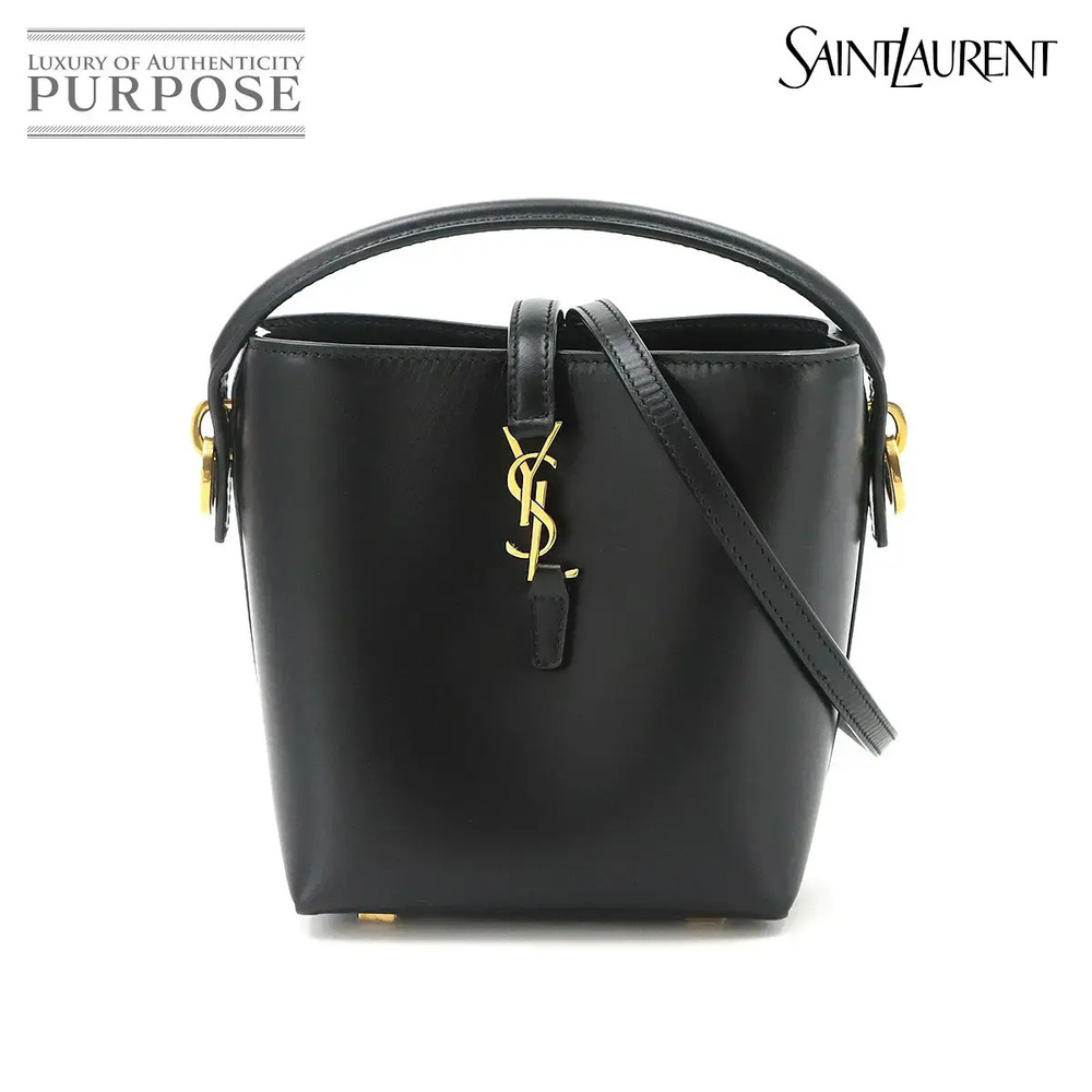 Saint Laurent Le Cinq A Sept Leather Hobo Shoulder Bag Black